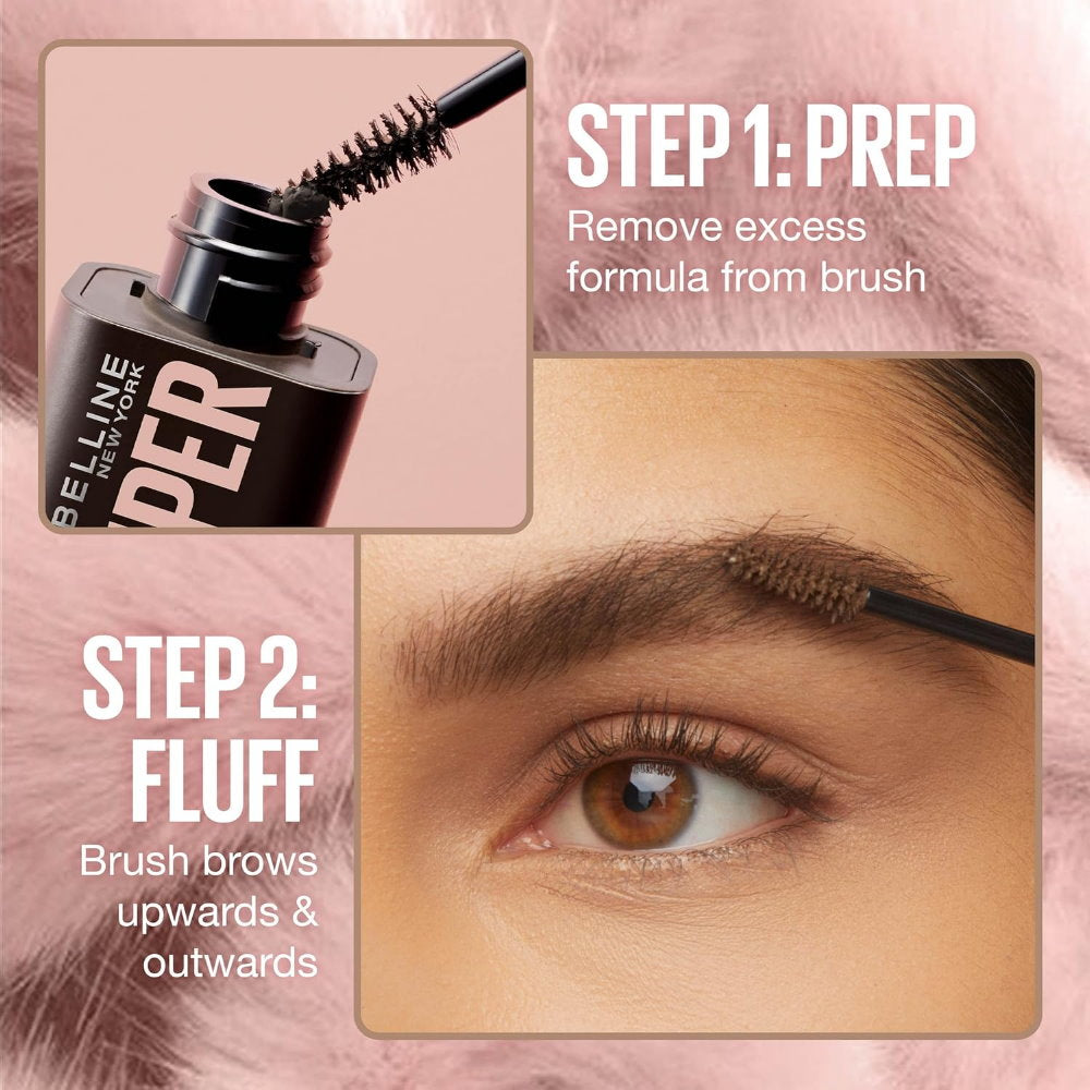 6x Maybelline Superfluff Brow Mousse 257 Medium Brown