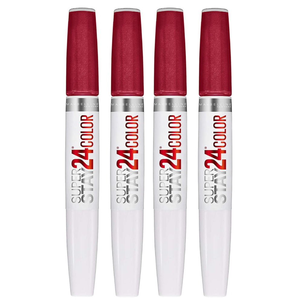 4x Maybelline Superstay 24 Hour 2 Step Lipstick 015 All Day Cherry