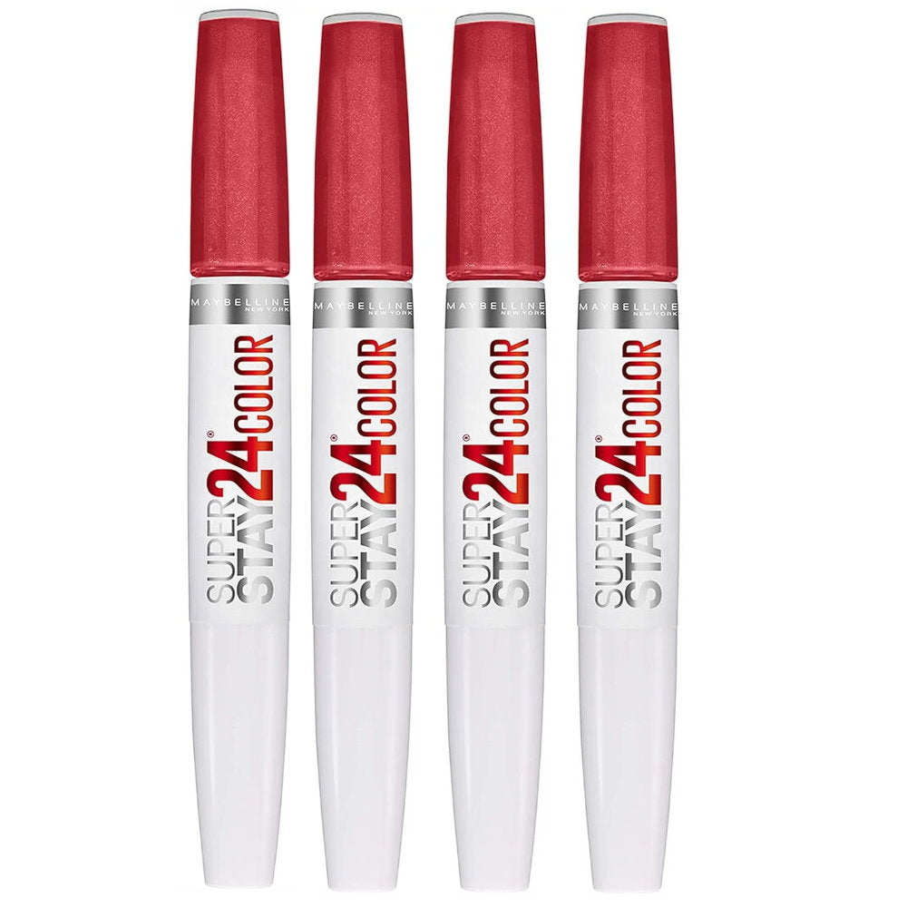 4x Maybelline Superstay 24 Hour Colour 2 Step Lipstick 020 Continuous Coral