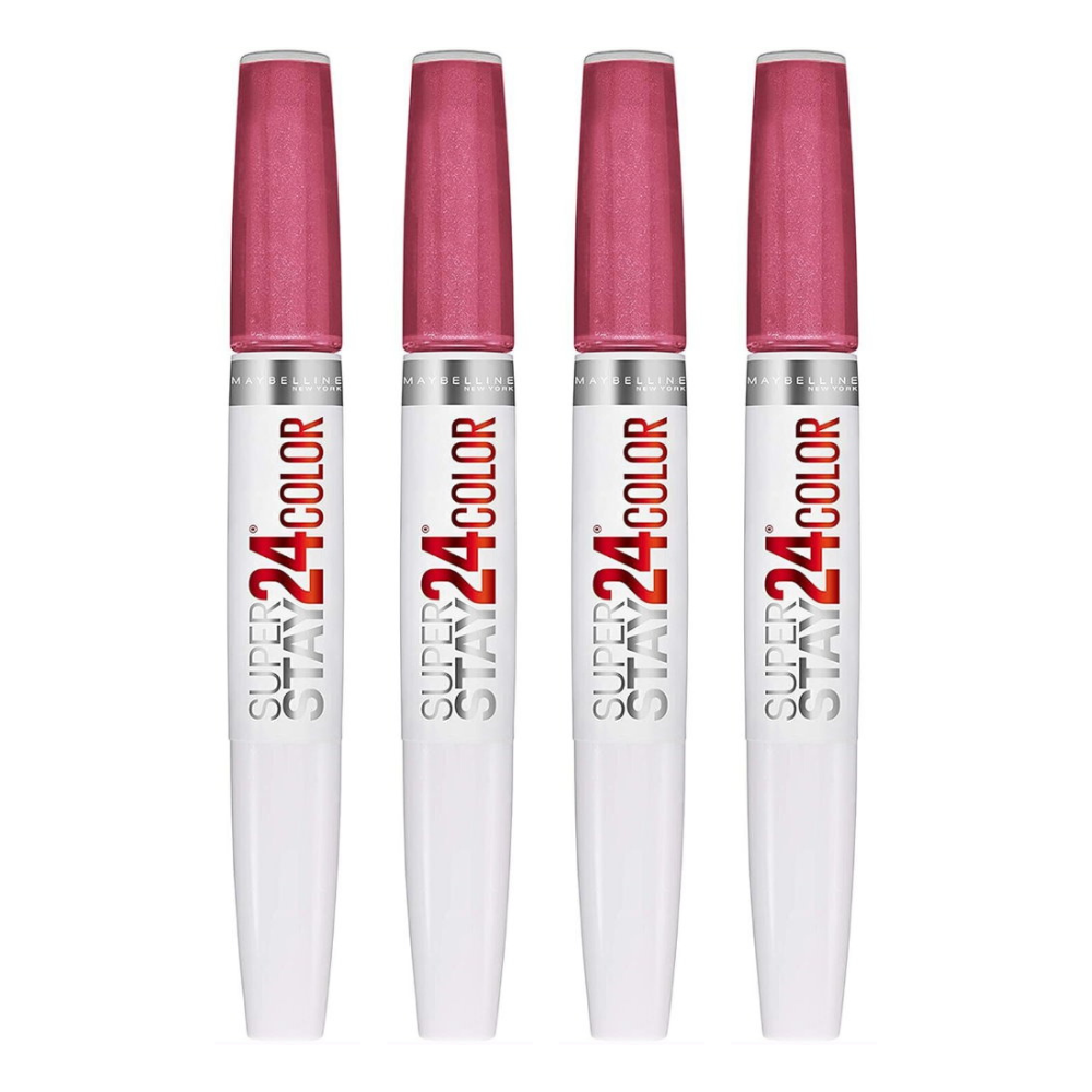 4x Maybelline Superstay 24 Hour Colour 2 Step Lipstick 105 Blush On Pink - Makeup Australia Online Warehouse Store