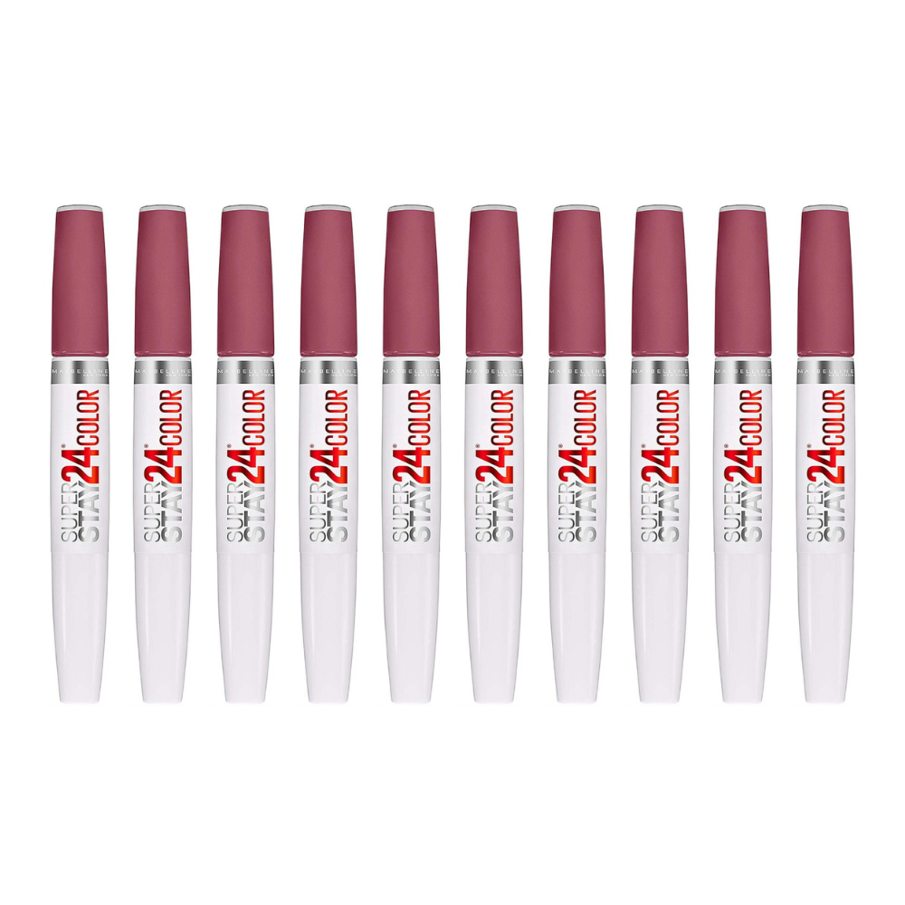 10x Maybelline Superstay 24 Hour Colour 2 Step Lipstick 300 Frosted Mauve