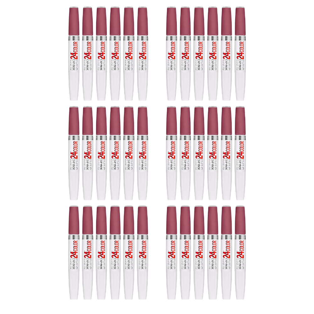 36x Maybelline Superstay 24 Hour Colour 2 Step Lipstick 300 Frosted Mauve