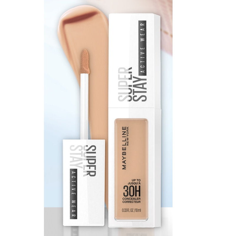 4x Maybelline Superstay Activewear 30 Hour Concealer 10ml 20 Sand