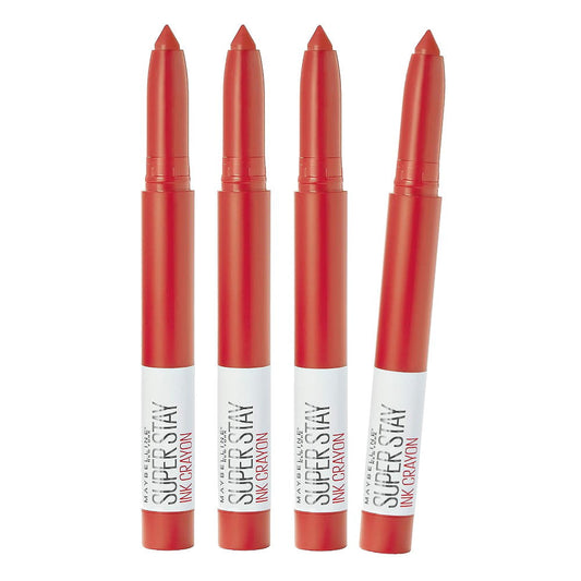 4x Maybelline Superstay Ink Crayon Lip Crayon 1.2g 40 Laugh Louder