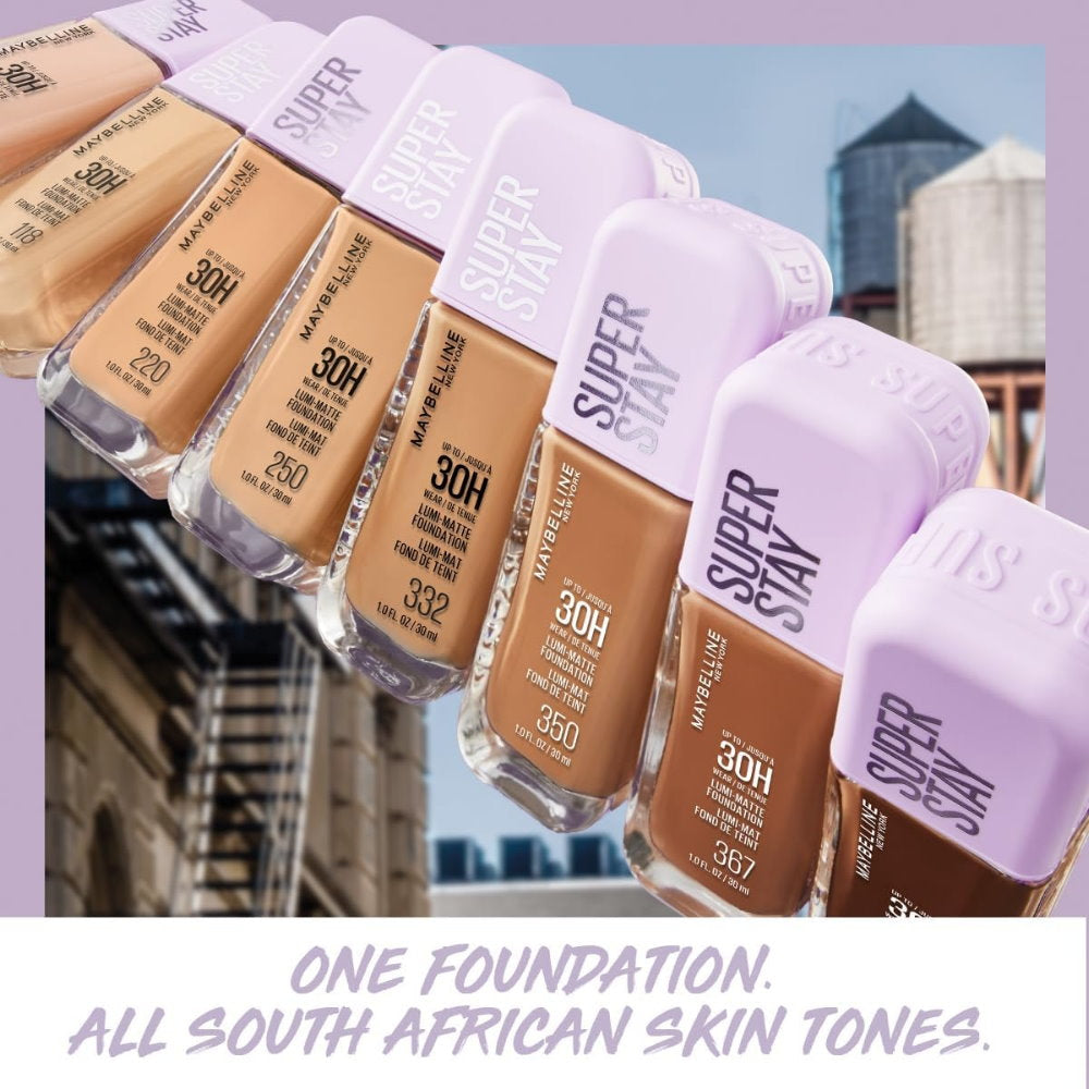 3x Maybelline Superstay Lumi Matte Foundation 35ml 119