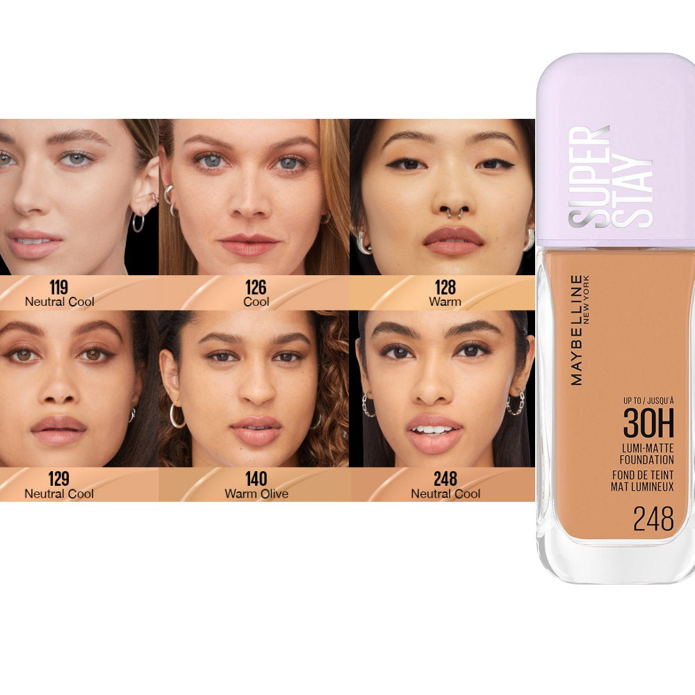 12x Maybelline Superstay Lumi Matte Foundation 35ml 248