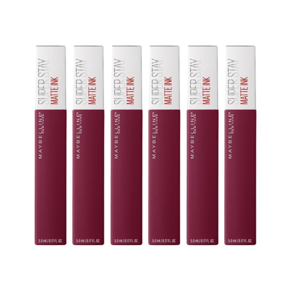 6x Maybelline Superstay Matte Ink City Lip Colour 5ml 115 Founder