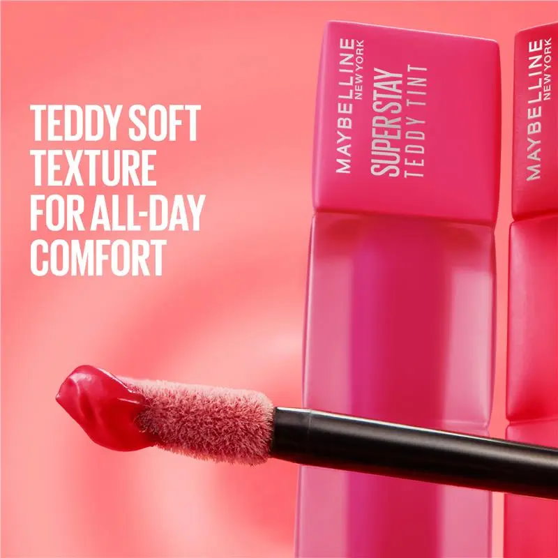 12x Maybelline Superstay Teddy Tint Lipstick 5ml 15 Skinny Dip