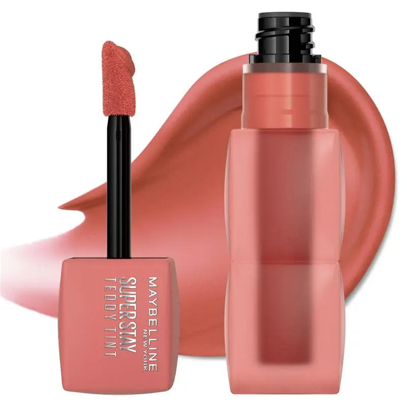 6x Maybelline Superstay Teddy Tint Lipstick 5ml 15 Skinny Dip