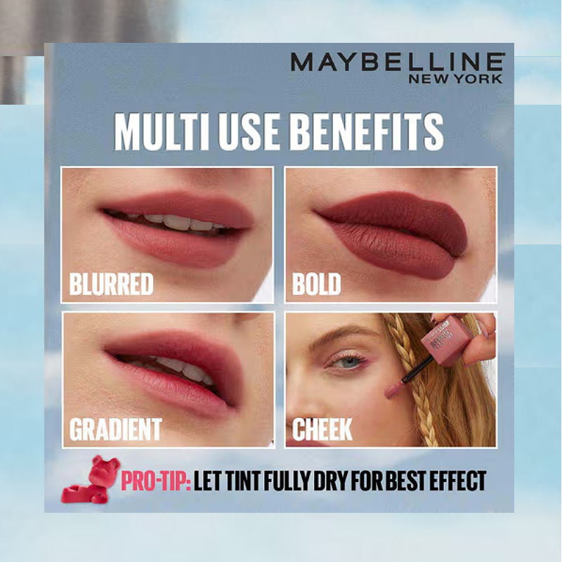 Maybelline Superstay Teddy Tint Creamy Matte Lip Tint 5ml 25 Baby Tee