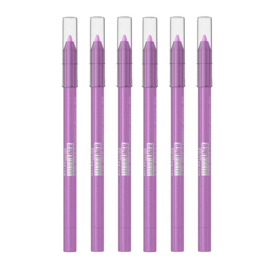 6x Maybelline Tattoo Gel Pencil Eyeliner 1.3g 812 Lavender Lights