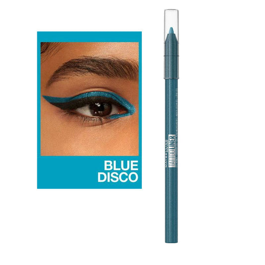 9x Maybelline Tattoo Gel Pencil Eyeliner 1.3g 814 Blue Disco