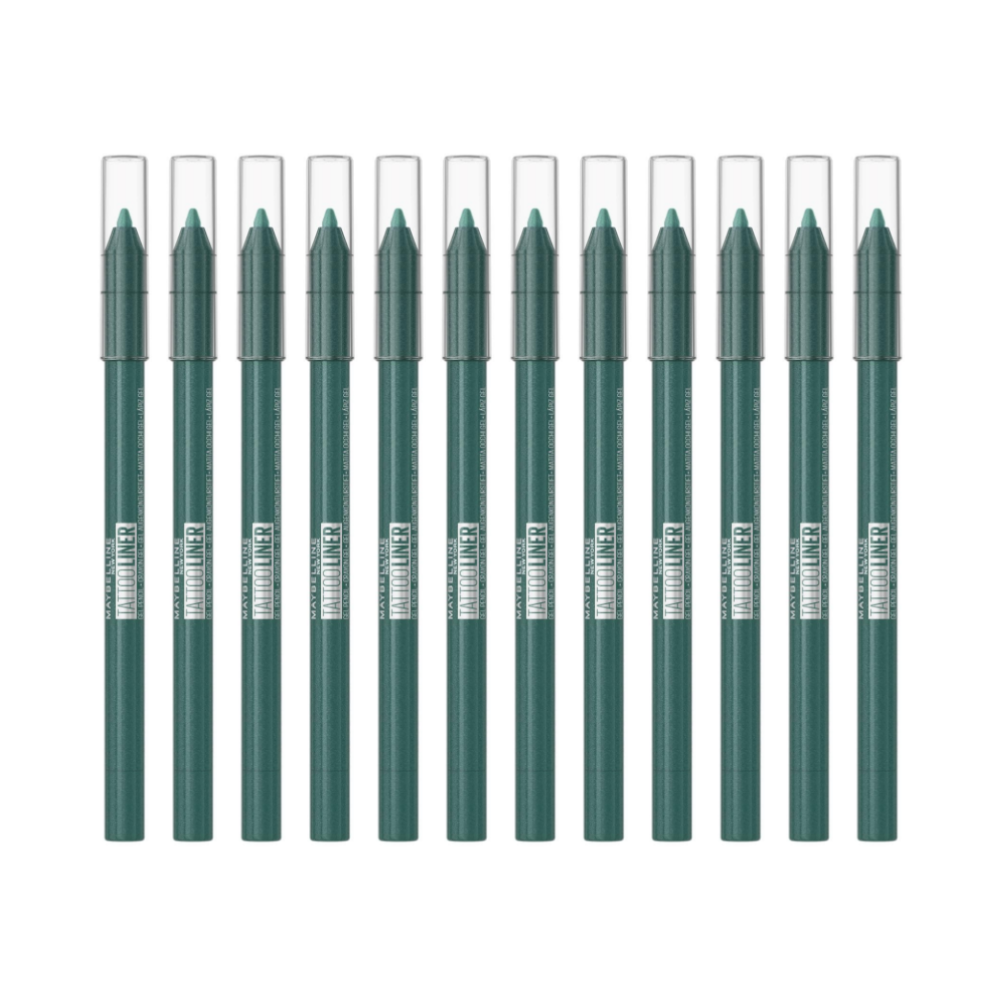 12x Maybelline Tattoo Gel Pencil Eyeliner 1.3g 815 Tealtini