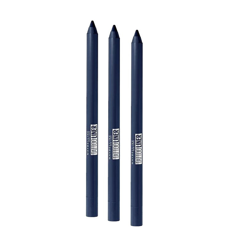 3x Maybelline Tattoo Gel Pencil Eyeliner 1.3g 920 Striking Navy