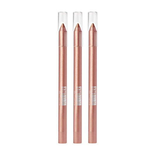 3 x Maybelline Tattoo Liner Gel Eyeliner Pencil - 950 Rich Clay