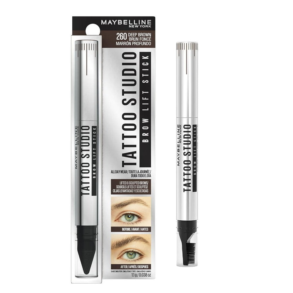 36x Maybelline Tattoo Studio Brow Lift Eyebrow Pen 1.1g 260 Deep Brown