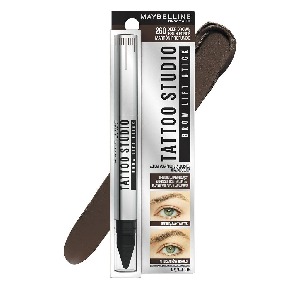 36x Maybelline Tattoo Studio Brow Lift Eyebrow Pen 1.1g 260 Deep Brown