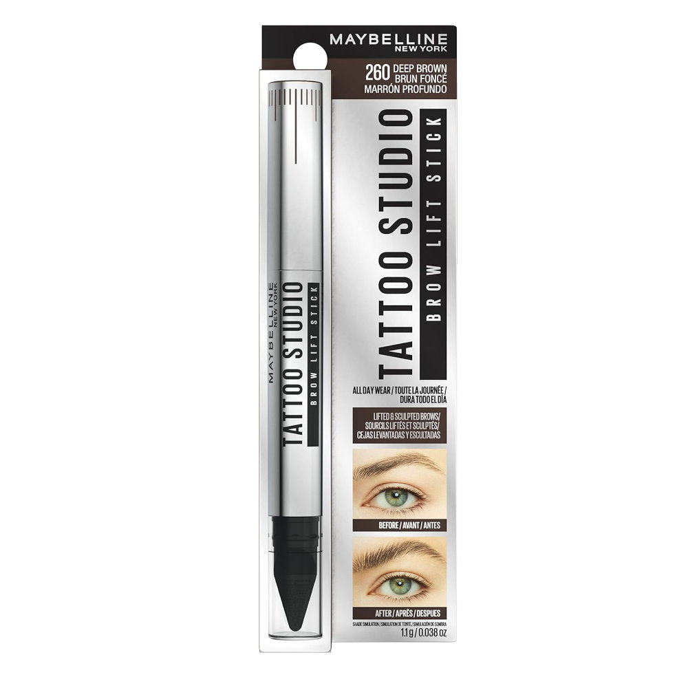 4x Maybelline Tattoo Studio Brow Lift Eyebrow Pen 1.1g 260 Deep Brown