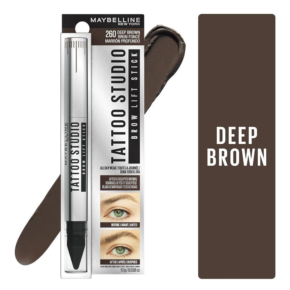 36x Maybelline Tattoo Studio Brow Lift Eyebrow Pen 1.1g 260 Deep Brown