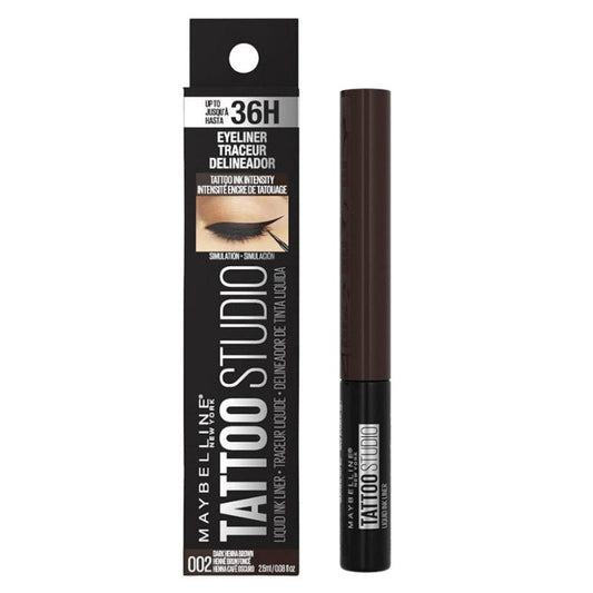 Maybelline Tattoo Studio Liquid Ink Eyeliner 002 Dark Henna Brown