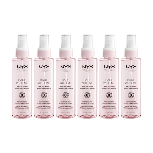 6x NYX Bare With Me Prime Set Refresh Multitasking Spray 130ml