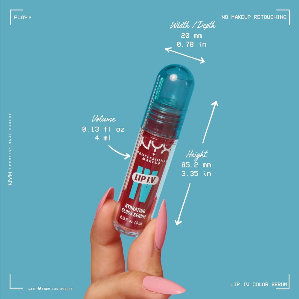 NYX Lip IV Hydrating Lip Gloss Serum 5ml 06 Blush Rush