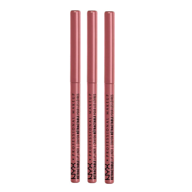 3x NYX Professional Makeup Retractable Lip Liner 0.28g 06 Nude Pink