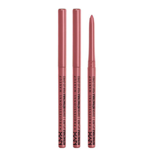 3x NYX Professional Makeup Retractable Lip Liner 0.28g 06 Nude Pink