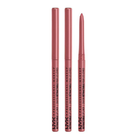 3x NYX Professional Makeup Retractable Lip Liner 0.28g 06 Nude Pink