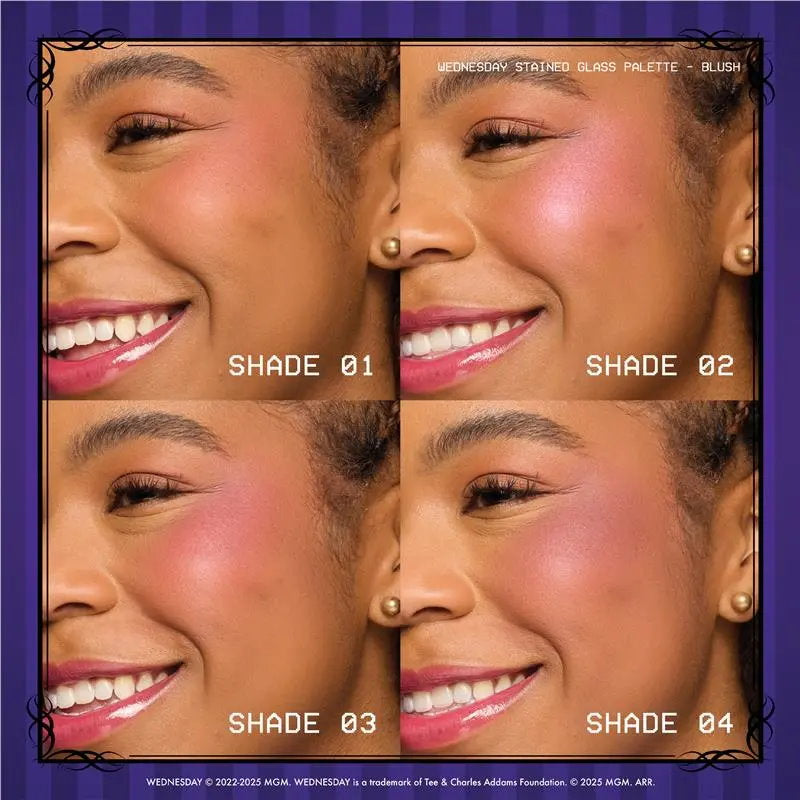 3x NYX Wednesday Stained Glass Blush Palette