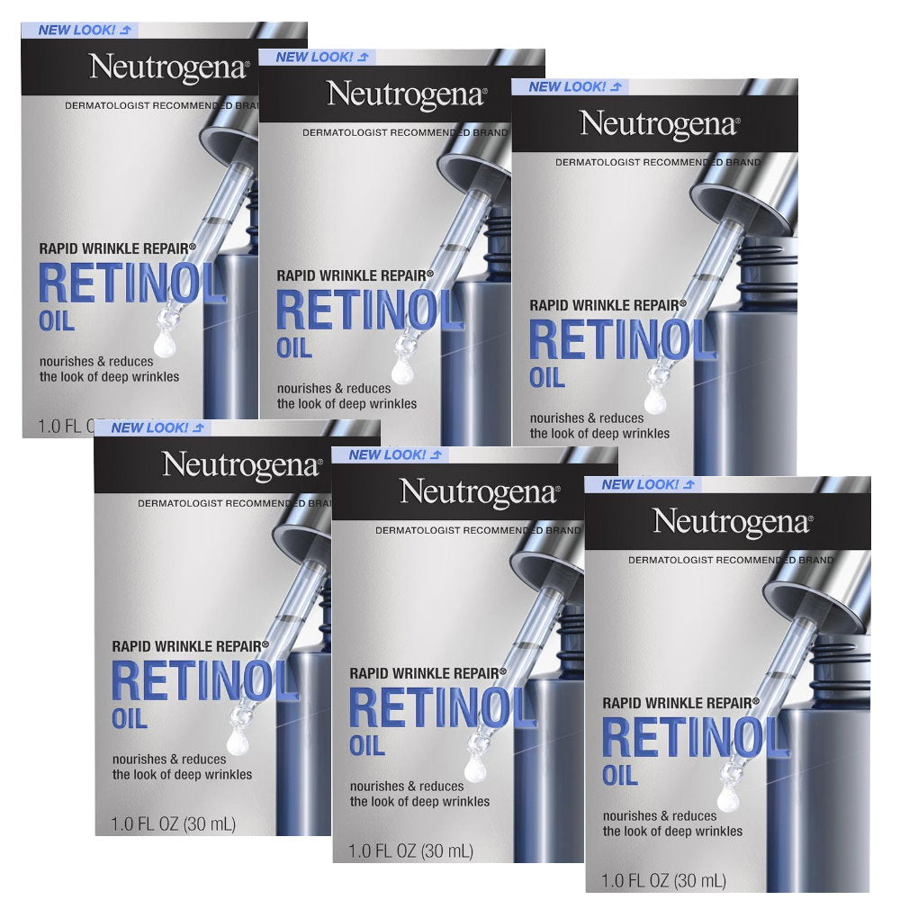 6x Neutrogena Rapid Wrinkle Repair Retinol Oil 30ml