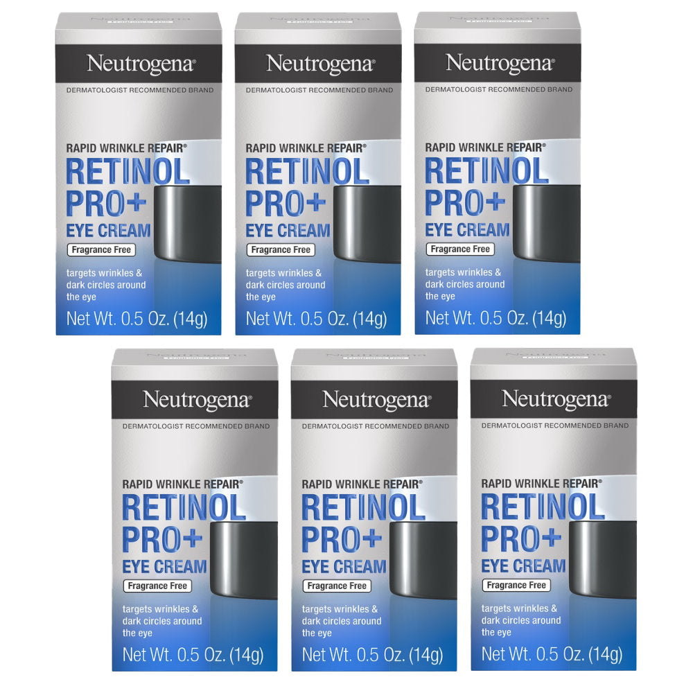 6x Neutrogena Rapid Wrinkle Repair Retinol Pro+ Eye Cream 14g