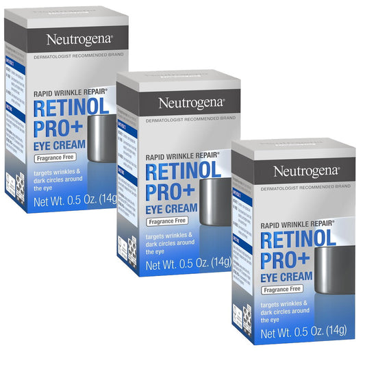 3x Neutrogena Rapid Wrinkle Repair Retinol Pro+ Eye Cream 14g