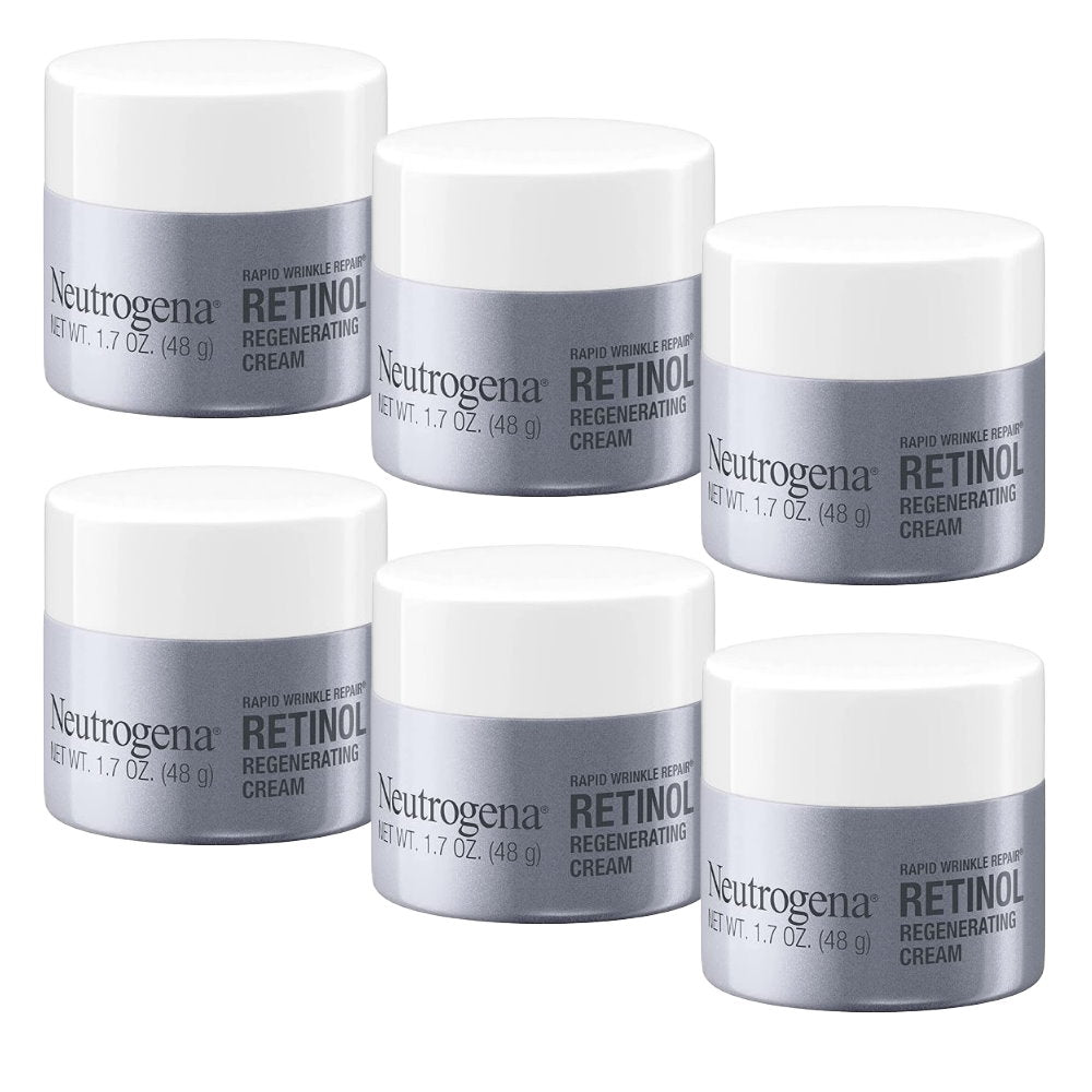 6x Neutrogena Rapid Wrinkle Repair Retinol Regenerating Cream 48g