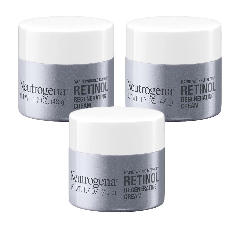 3x Neutrogena Rapid Wrinkle Repair Retinol Regenerating Cream 48g