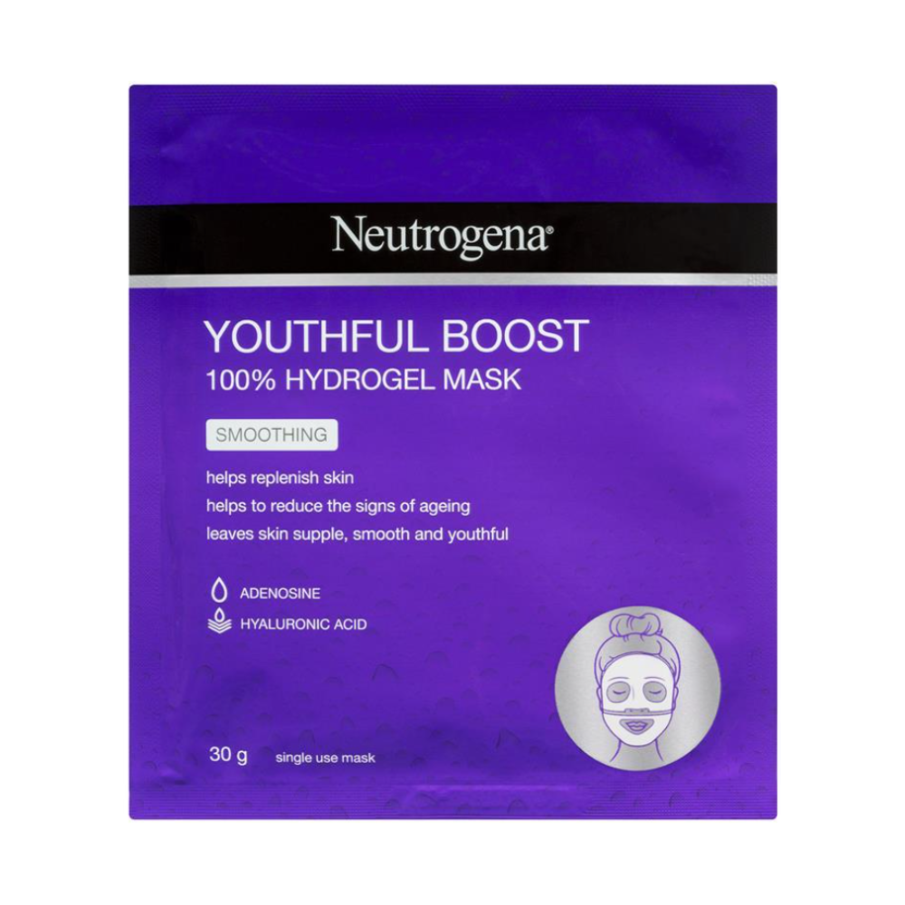 12x Neutrogena Youthful Boost 100% Hydrogel Mask 30g