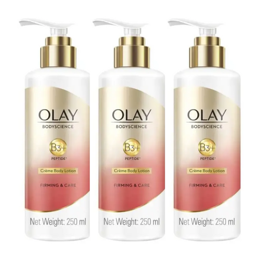 3x Olay Bodyscience Creme Body Lotion Firming and Care 250ml