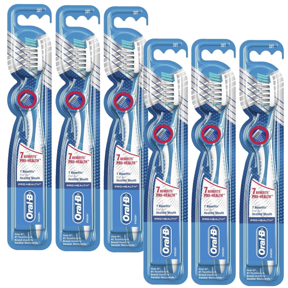 6x Oral B 7 Benefits Pro Health Toothbrush