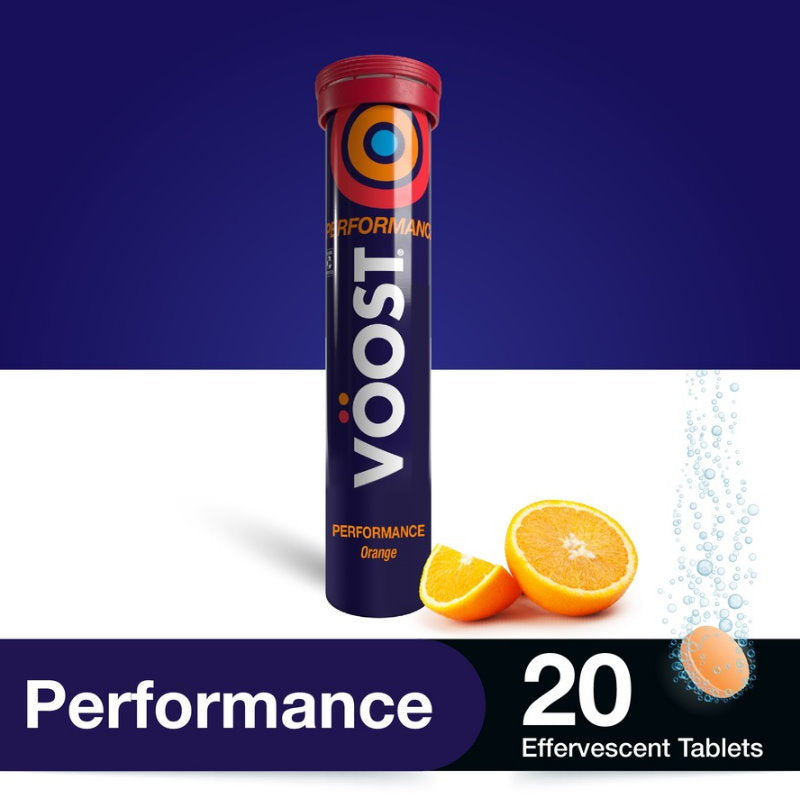 3x VOOST Performance Vitamin B+ Orange Effervescent Tablets 20 pack - Makeup Warehouse Australia