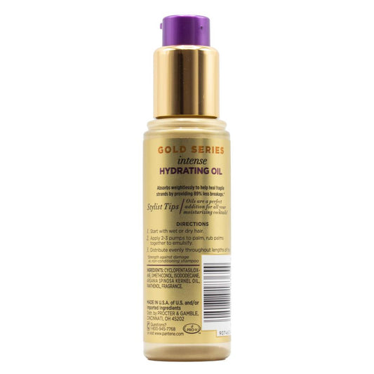 Pantene Gold Series Intense Hydrating Oil Infused With Argan Oil Hair Care 95ml