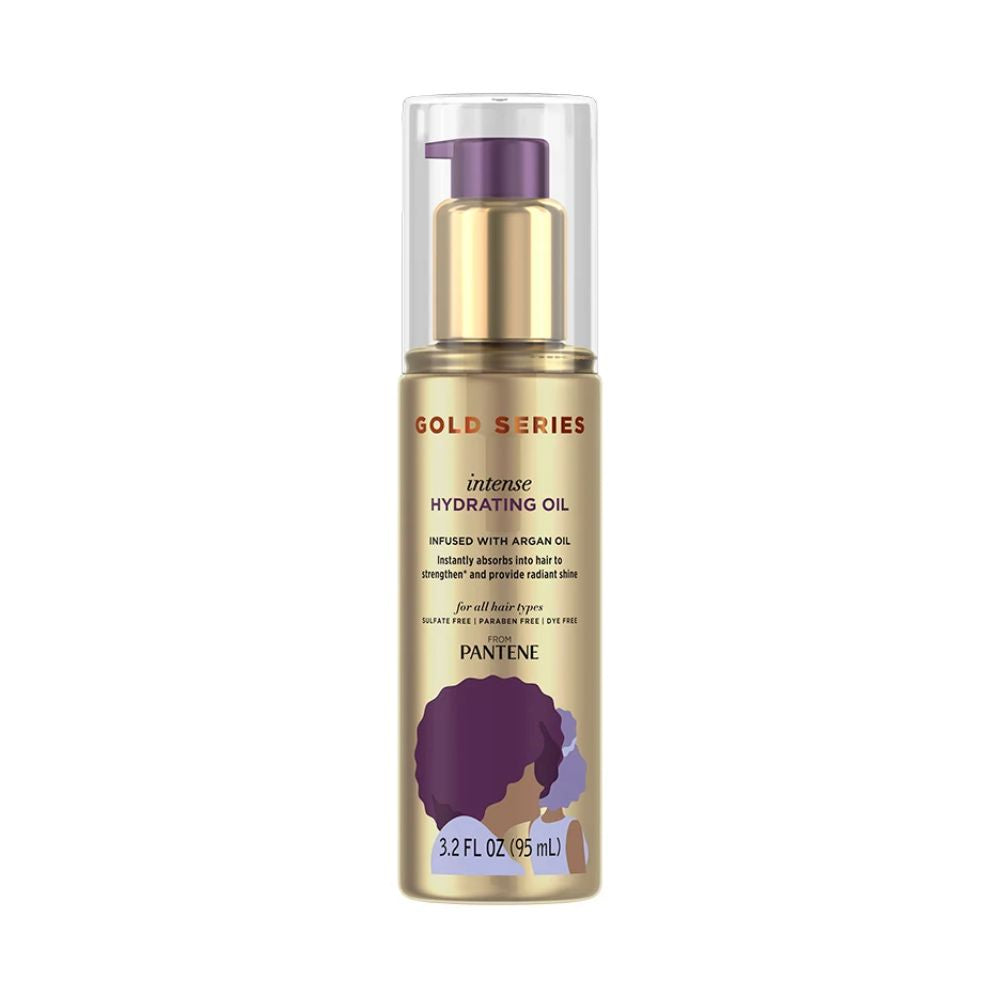 3x Pantene Gold Series Intense Hydrating Oil Infused With Argan Oil Hair Care 95ml