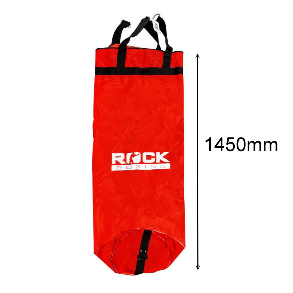 ROCK 4ft Boxing Bag Premium Grade Red (unfilled)