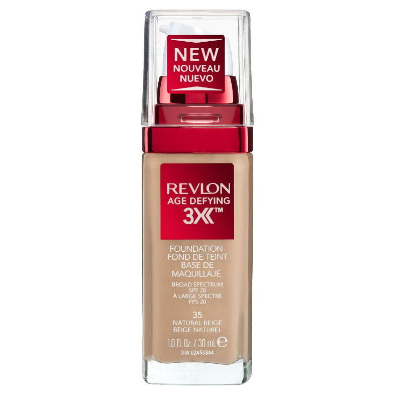 10x Revlon Age Defying 3X Foundation 35 Natural Beige