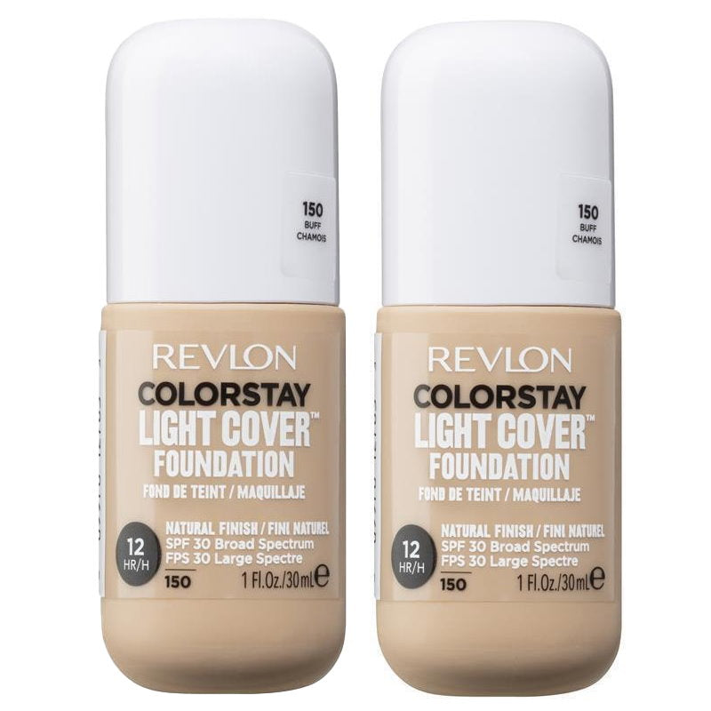 2x Revlon Colorstay Light Cover Foundation 30ml 150 Buff