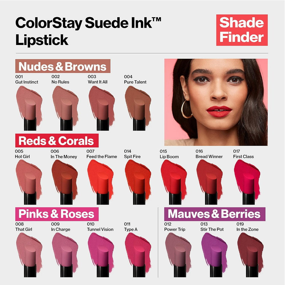 Revlon Colorstay Suede Ink Matte Lipstick 2.55g 009 In Charge