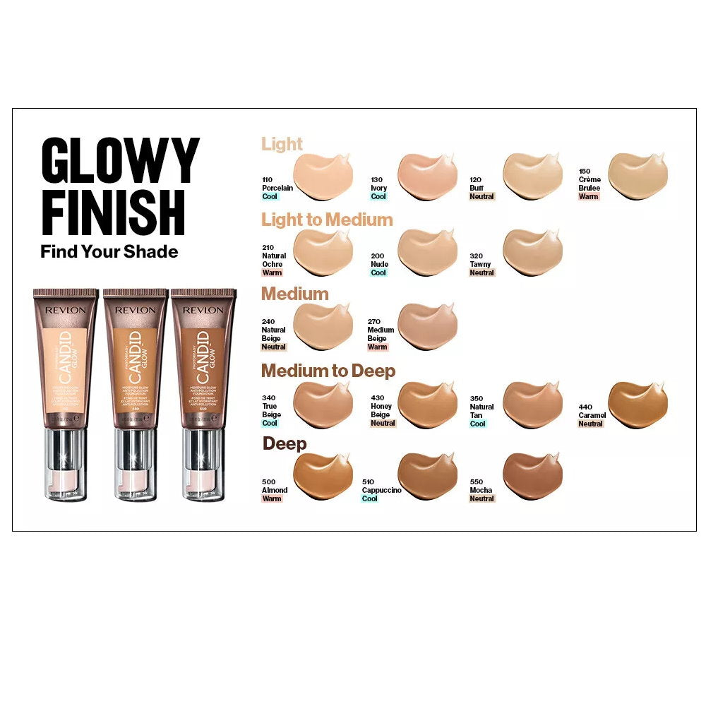 Revlon Photoready Candid Glow Foundation 22ml 270 Medium Beige