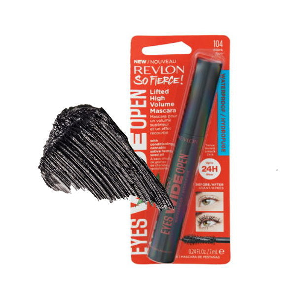 4x Revlon So Fierce Eyes Wide Open Mascara 7ml 104 Black Waterproof