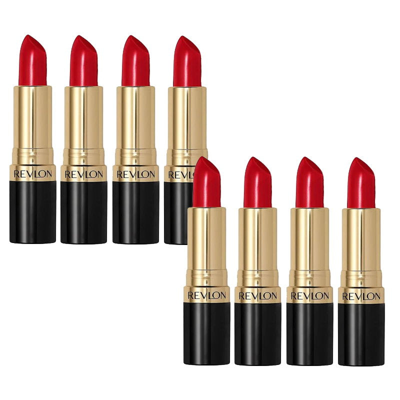 8x Revlon Super Lustrous Lipstick 775 Super Red Creme