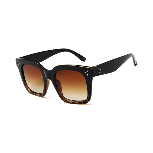 Rosy Lane Square Frame Sunglasses Leopard