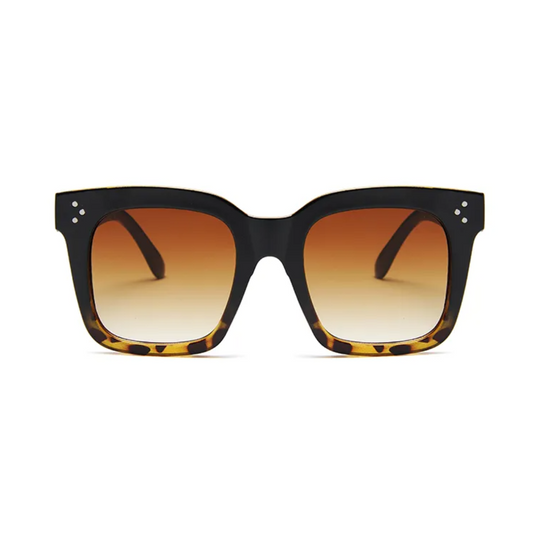 Rosy Lane Square Frame Sunglasses Leopard